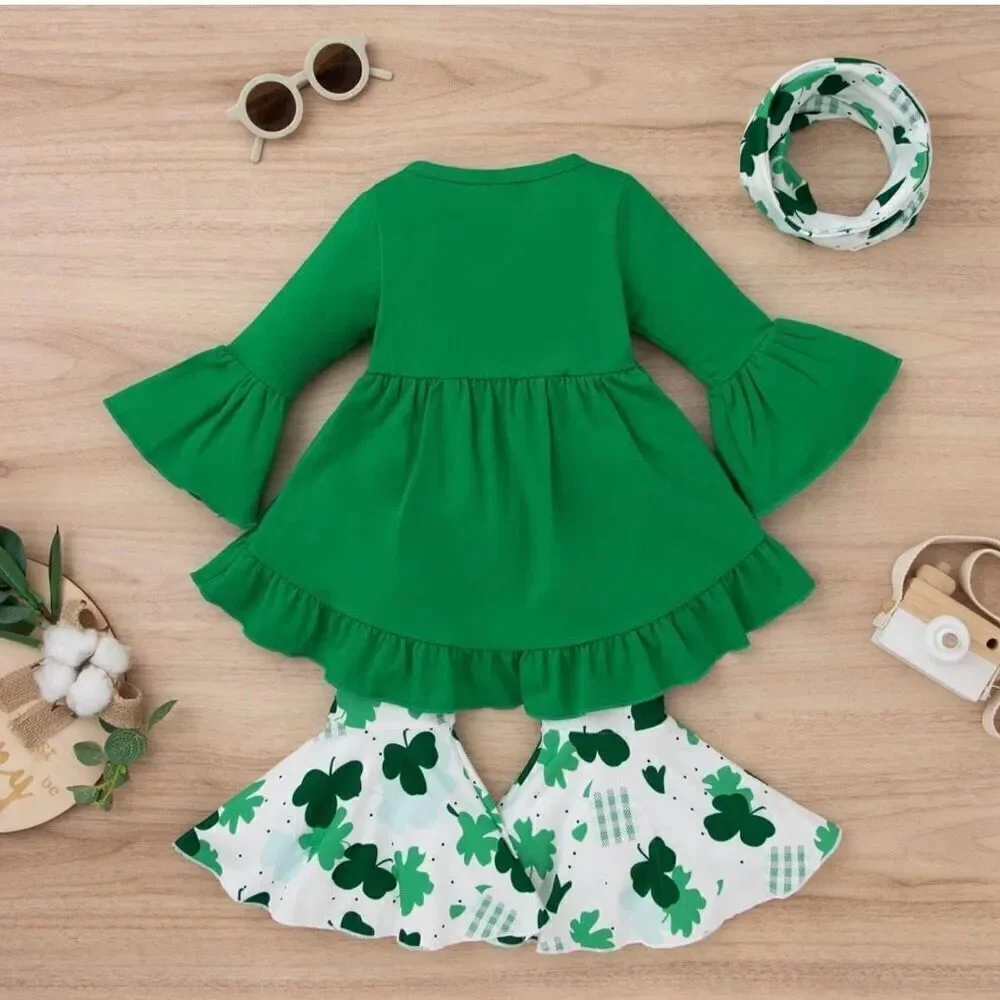 Toddler Girls St Patrick’s Day 3 Piece Casual Set New